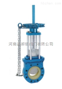 PZL73聚氨酯鏈輪刀型閘閥