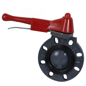 D71X-10U手柄式UPVC塑料蝶閥