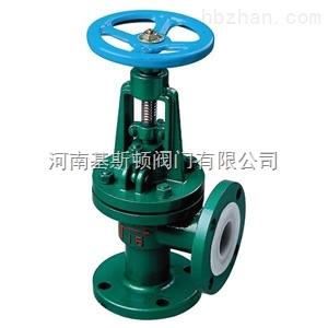 J44F46襯氟角式截止閥