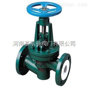 J41F46襯氟直通式截止閥
