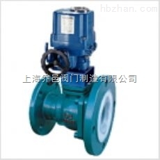 FQ941F46防爆電動襯氟放料球閥