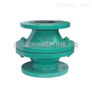 H40J浮球式襯膠止回閥