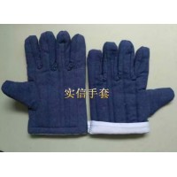 藍棉手套,勞動布棉手套,牛仔布棉手套，油田棉手套