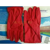 紅點滴塑手套，紅防滑帆布手套，紅膠點帆布手套