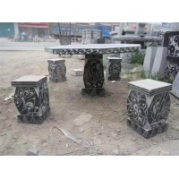 廠家供應(yīng)：青石石桌、青石桌凳、青石仿古石桌、花崗巖石桌