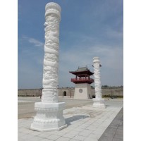 廠家供應(yīng)【山東濟(jì)寧】青石華表、漢白玉華表、青石龍柱、漢白玉龍柱、芝麻白石柱